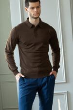 Load image into Gallery viewer, Merino wool polo shirt
