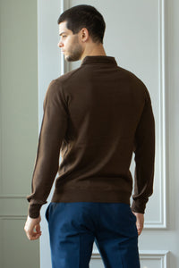 Merino wool polo shirt