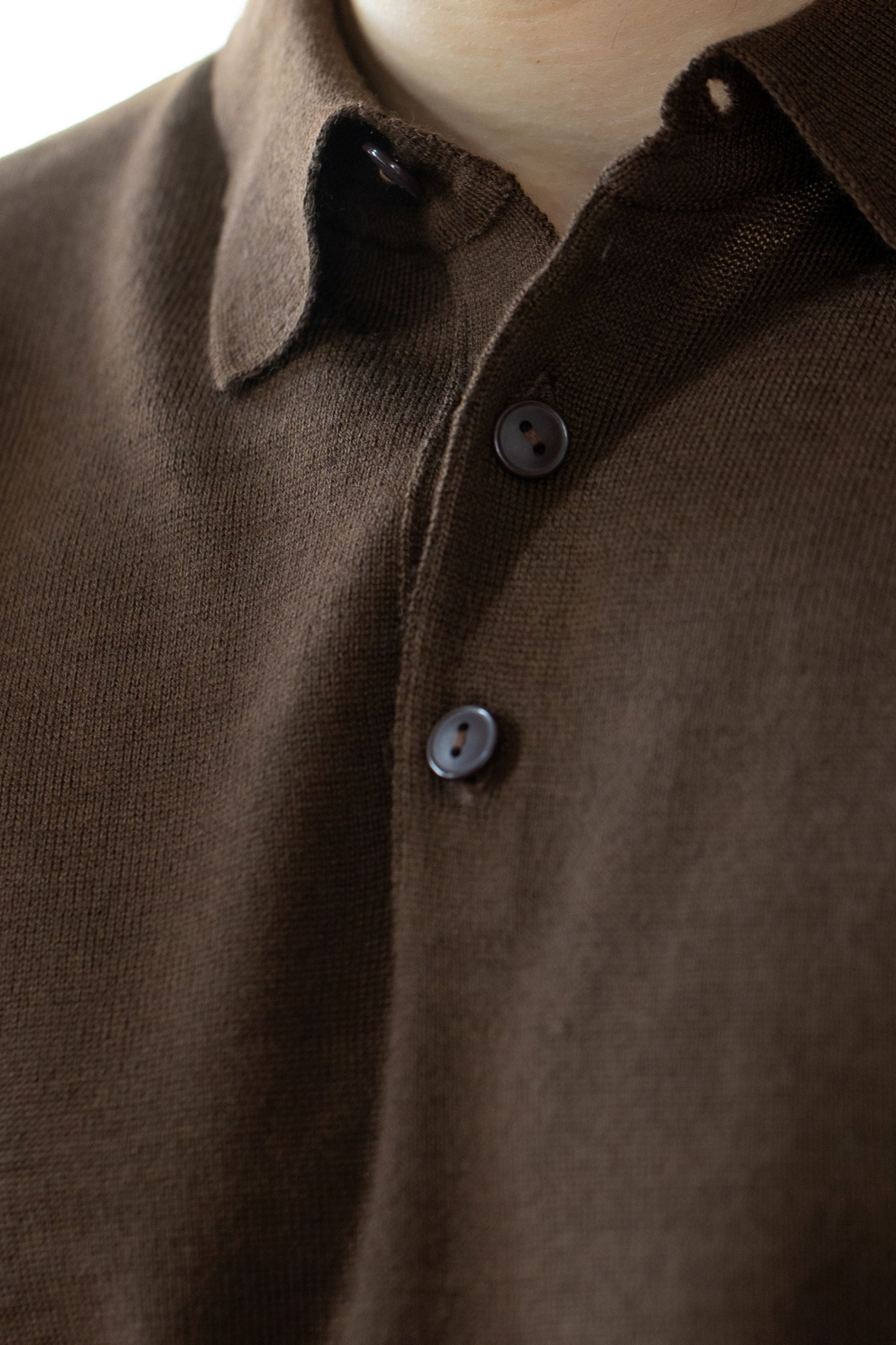 Merino wool polo shirt