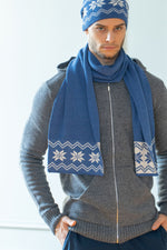 Load image into Gallery viewer, Christmas Hat &amp; Scarf Set with merino Wool
