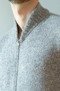 Merino wool Turtleneck Zip Cardigan