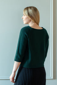 Sweater - Merino Wool, 3/4 Sleeve, For Women