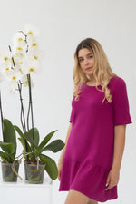 Load image into Gallery viewer, Pink midi cotton dress
