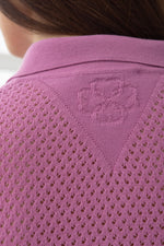 Load image into Gallery viewer, Knit T-shirt Polo pink color
