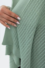 Load image into Gallery viewer, Classic triangle cardigan light green color
