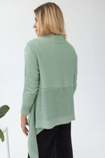 Load image into Gallery viewer, Classic triangle cardigan light green color
