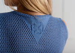 Load image into Gallery viewer, Knitted blouse with round collar
