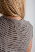 Load image into Gallery viewer, Knitted blouse with grey color
