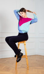 Load image into Gallery viewer, Cotton Colour Block Sweater
