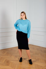 Load image into Gallery viewer, Sweater  women in light blue color
