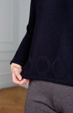 Load image into Gallery viewer, Sweater  women in diplomatic blue color
