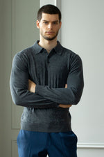 Load image into Gallery viewer, Merino wool polo shirt
